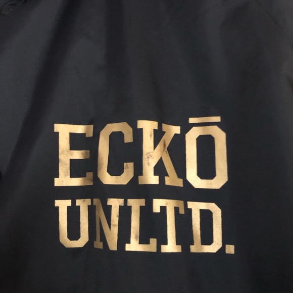 Men’s Ecko Button up Wind Rain Jacket - Picture 5 of 8